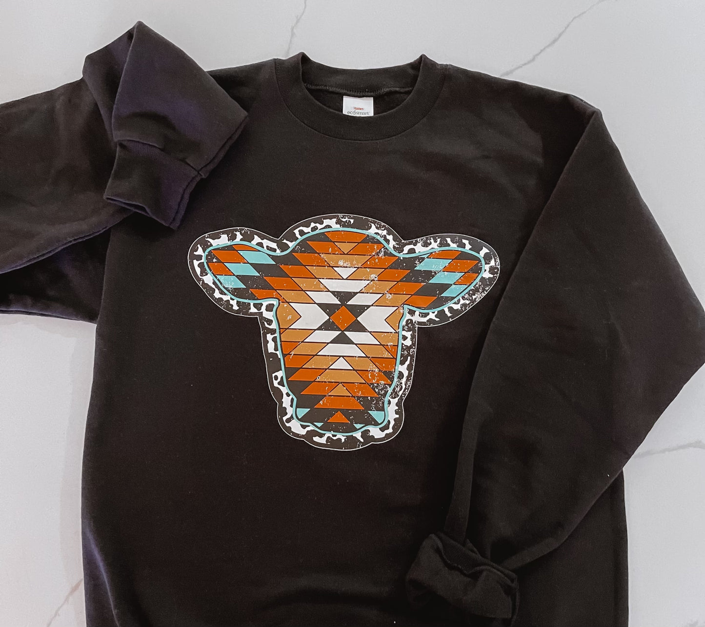 Western Cow Crewneck Sweatshirt